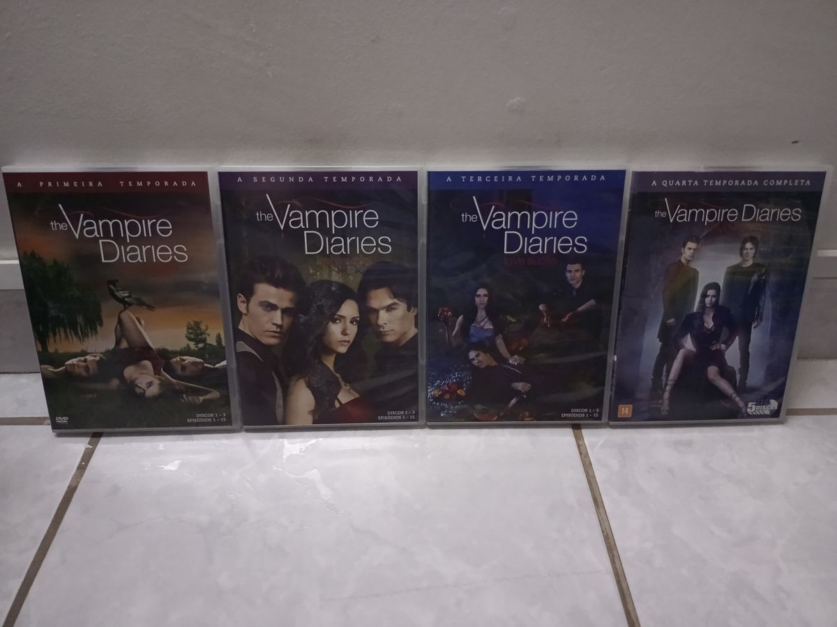 Dvds - The Vampire Diaries Temporadas 1, 2, 3 e 4 | Filme e Série Dvd ...