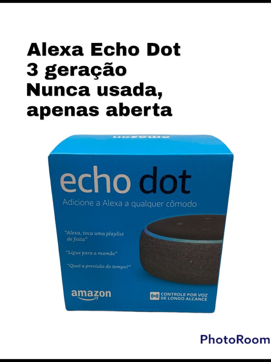 Alexa Echo Dot 3 Geração  Item Info & Eletro Alexa-Dot-3 Nunca