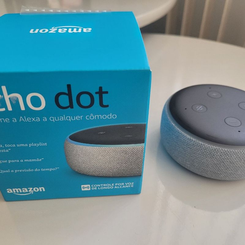 Echo dot 3 geracao smart speaker com alexa