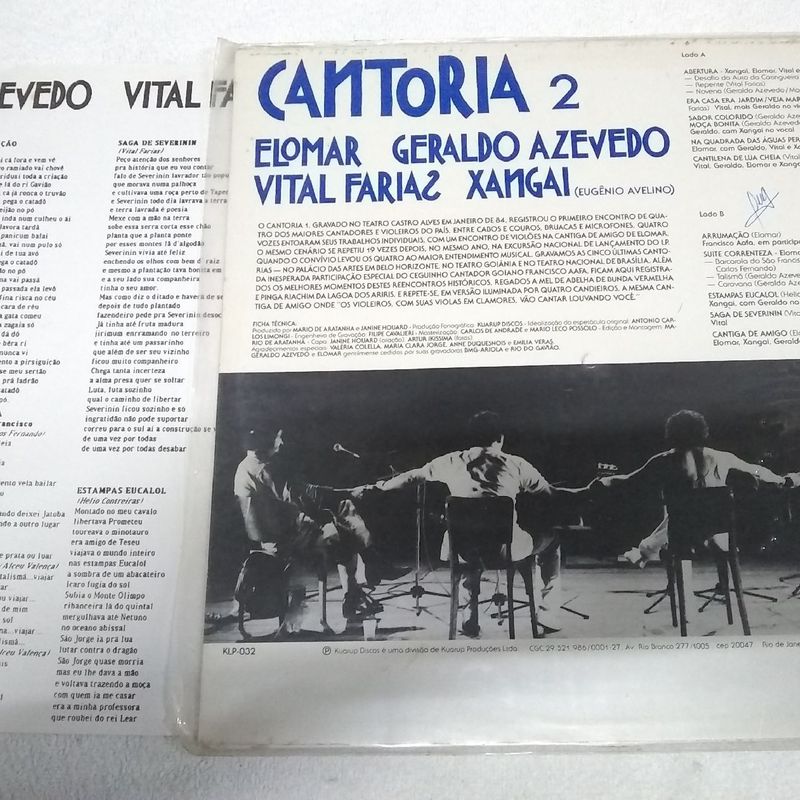 Elomar Geraldo Azevedo Vital Farias Xangai Cantoria 2 | Item de Música  Kuarup Discos Usado 74737780 | enjoei