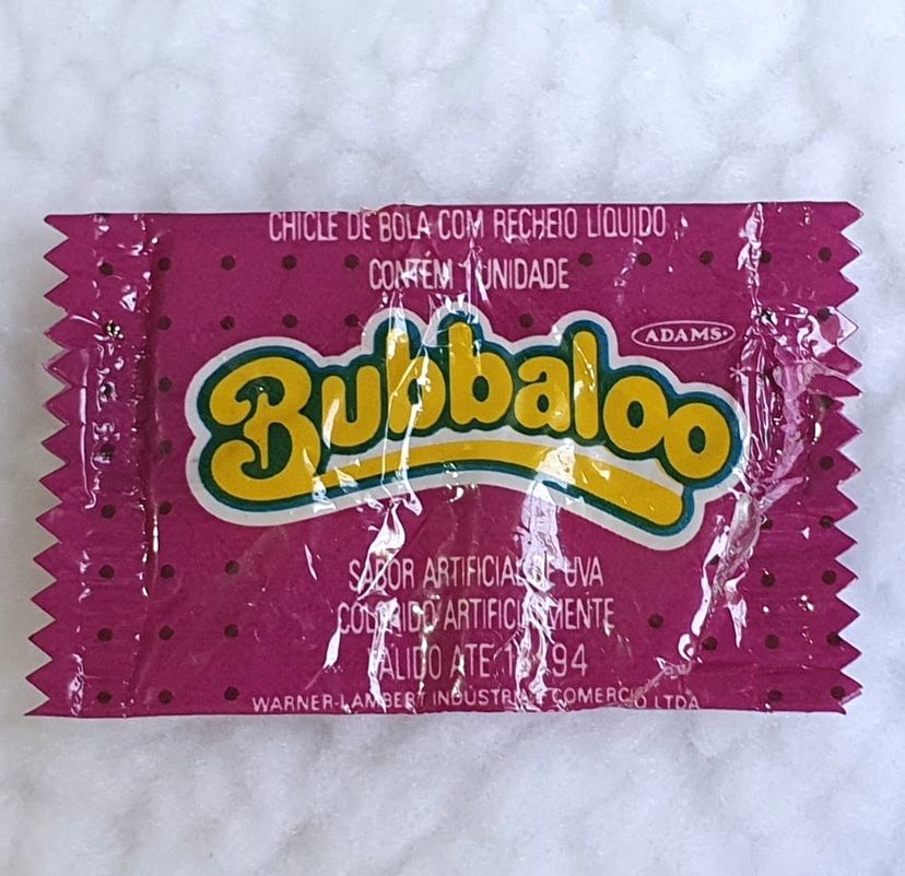 Embalagem Antiga de Chiclete Bubbaloo de 1994 | Cacareco Adams Usado ...