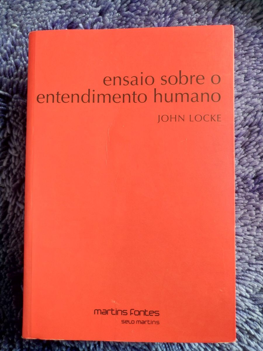 Ensaio Sobre O Entendimento Humano Livro John Locke Livro Editora