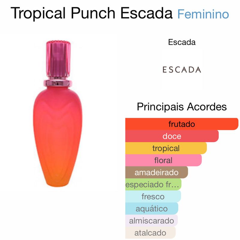 Escada Tropical Punch Eau de Toalete | Perfume Feminino Escada