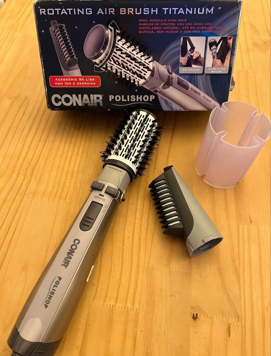 Escova de Cabelo Conair Rotating Diamond Brilliance Air Brush