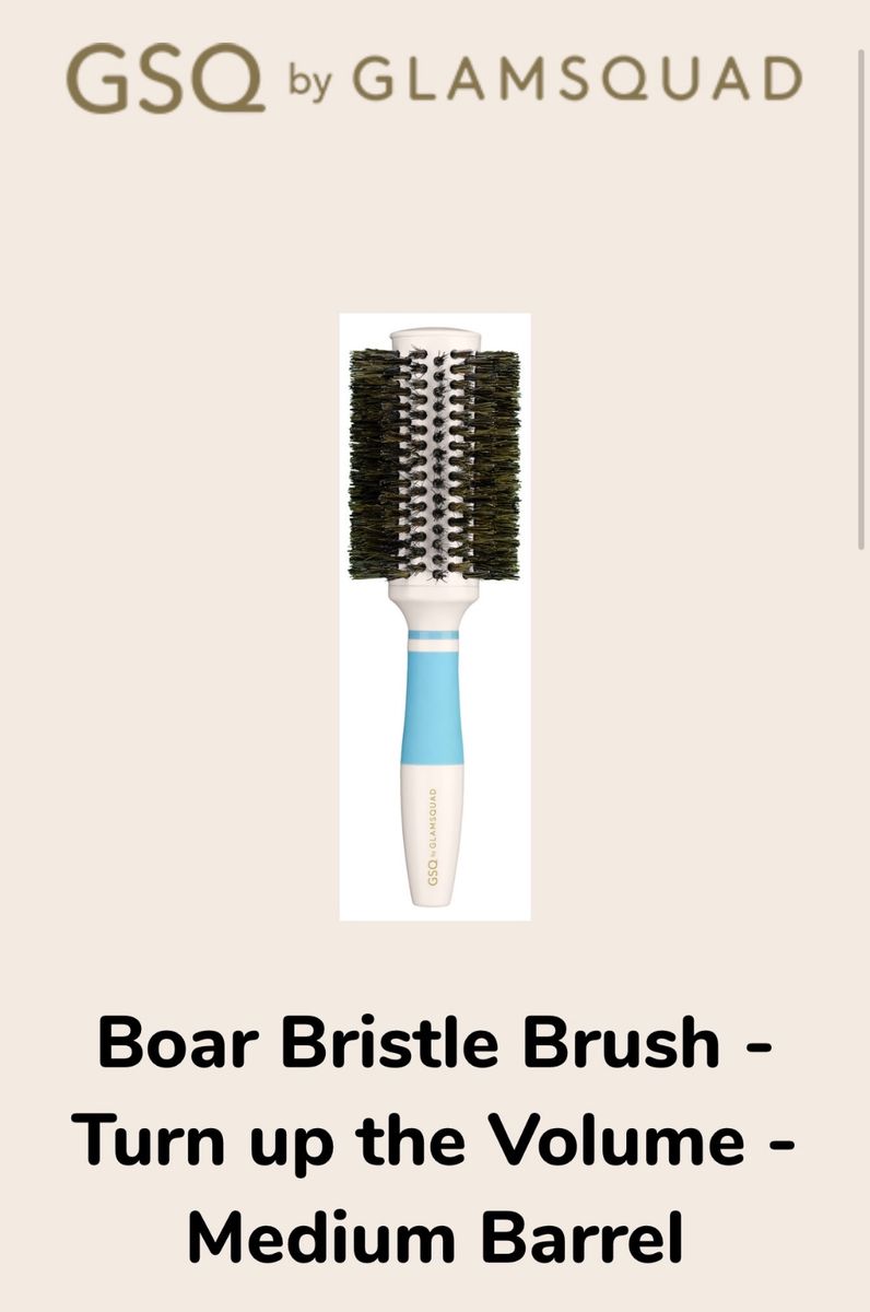 GSQ by Glamsquad - Boar Bristle Brush - Turn Up The Volume