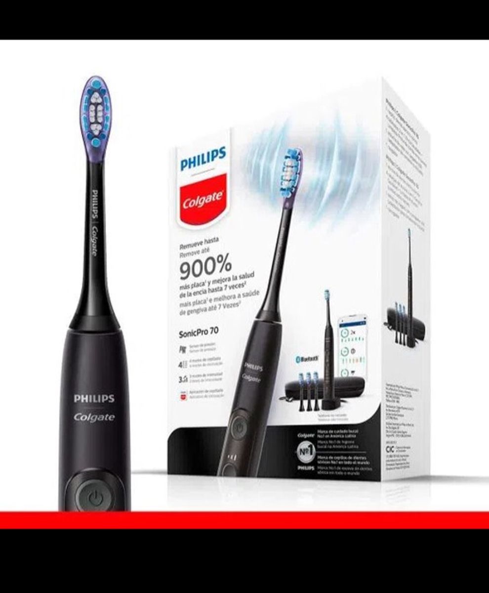 Escova de Dente Elétrica Philips Colgate Sonic Pro 70 | Item Info ...