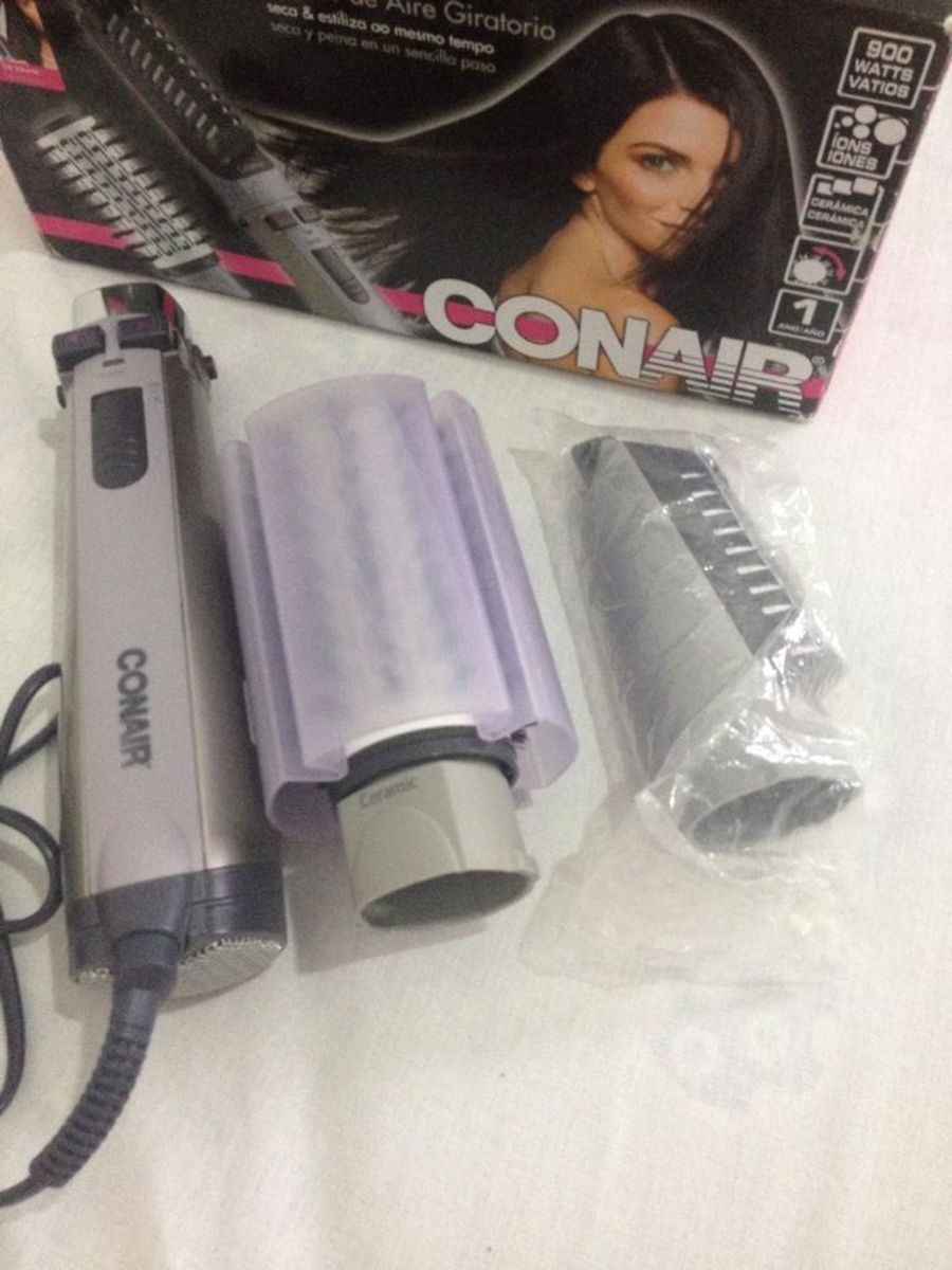 Escova Rotativa Alisadora E Modeladora Conair Polishop Dvd Produto P Cabelos Feminino