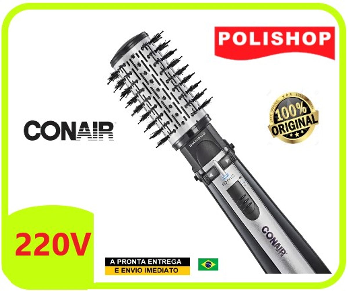 Escova Rotativa Nova Conair Polishop V Produto P Cabelos Feminino Connair Polishop Nunca