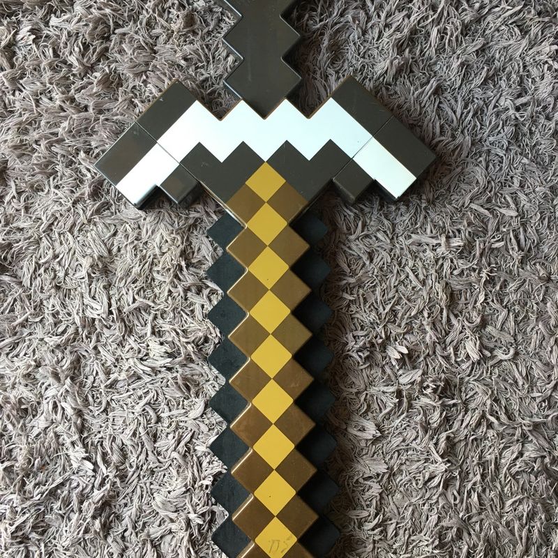 Minecraft Espada Picareta Diamante Original EVA