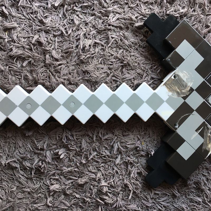 Minecraft Espada Picareta Diamante Original EVA