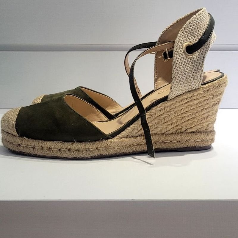 Espadrilhe Arezzo Verde Militar Otimo Estado 36 Sand lia