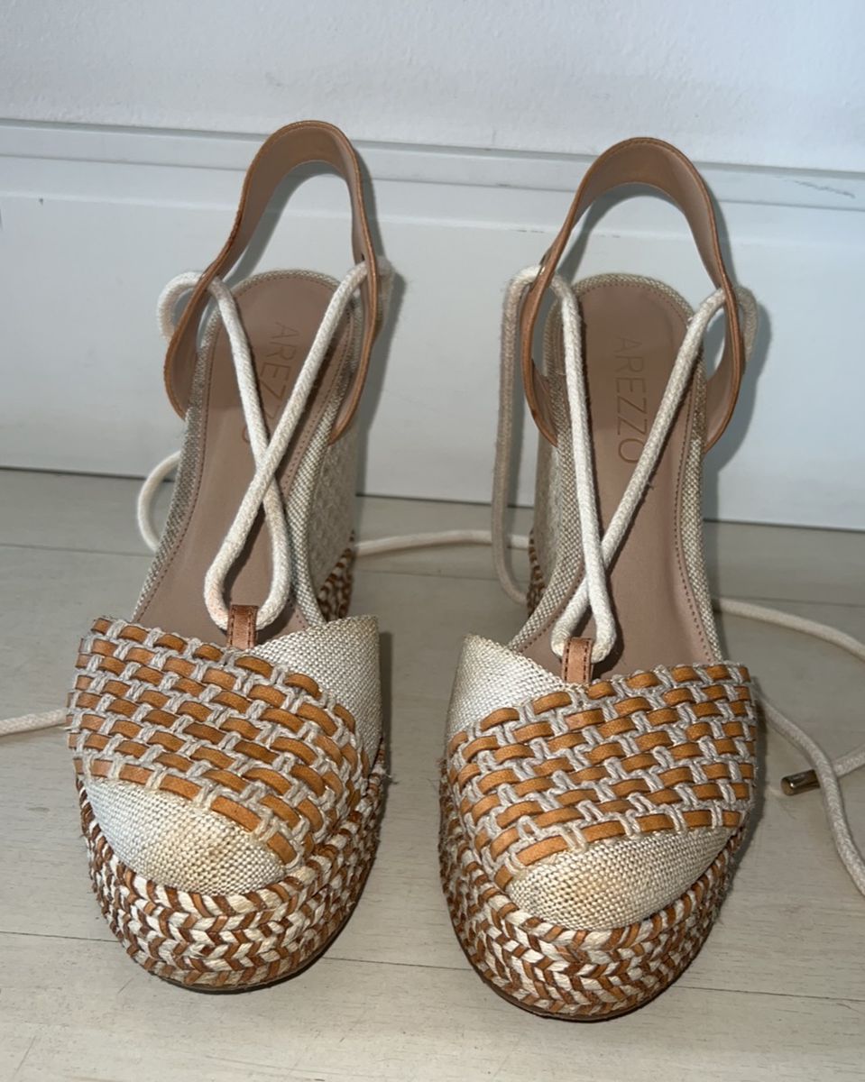 Espadrille Arezzo Sand lia Feminina Arezzo Nunca Usado 70152898