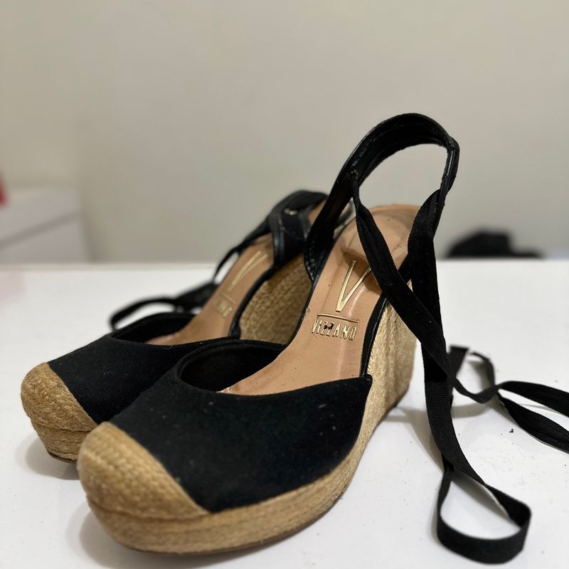 Sandália espadrille hot sale vizzano amarração