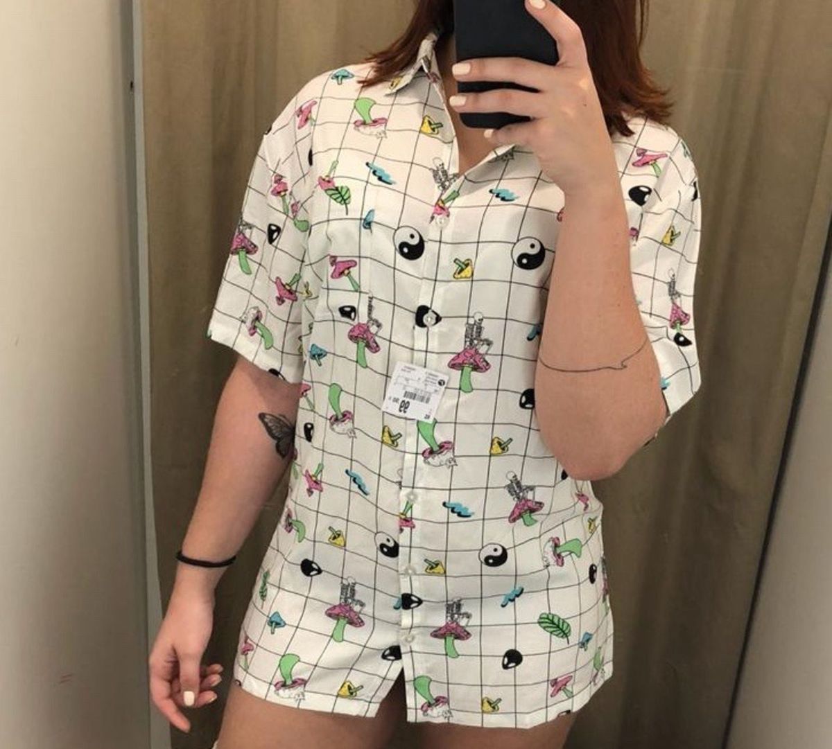 camisa estampada feminina renner