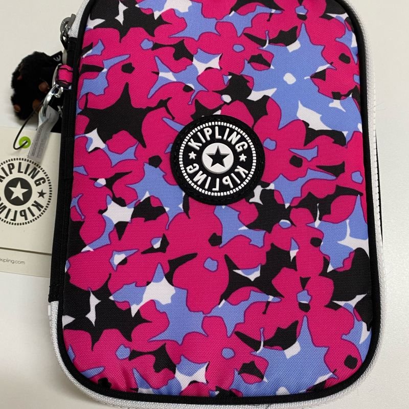 Estojo Escolar KIPLING 100 Pens Girly Tile Prt