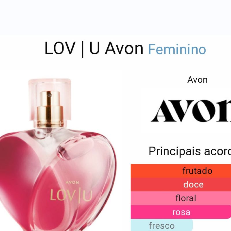 Resenha de produto: perfume feminino floral Avon Lov