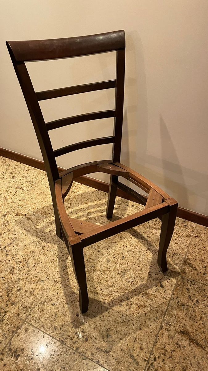 fast ability Couscous Estrutura de Cadeira de Jantar em Madeira | Cadeira Usado 72662109 | enjoei