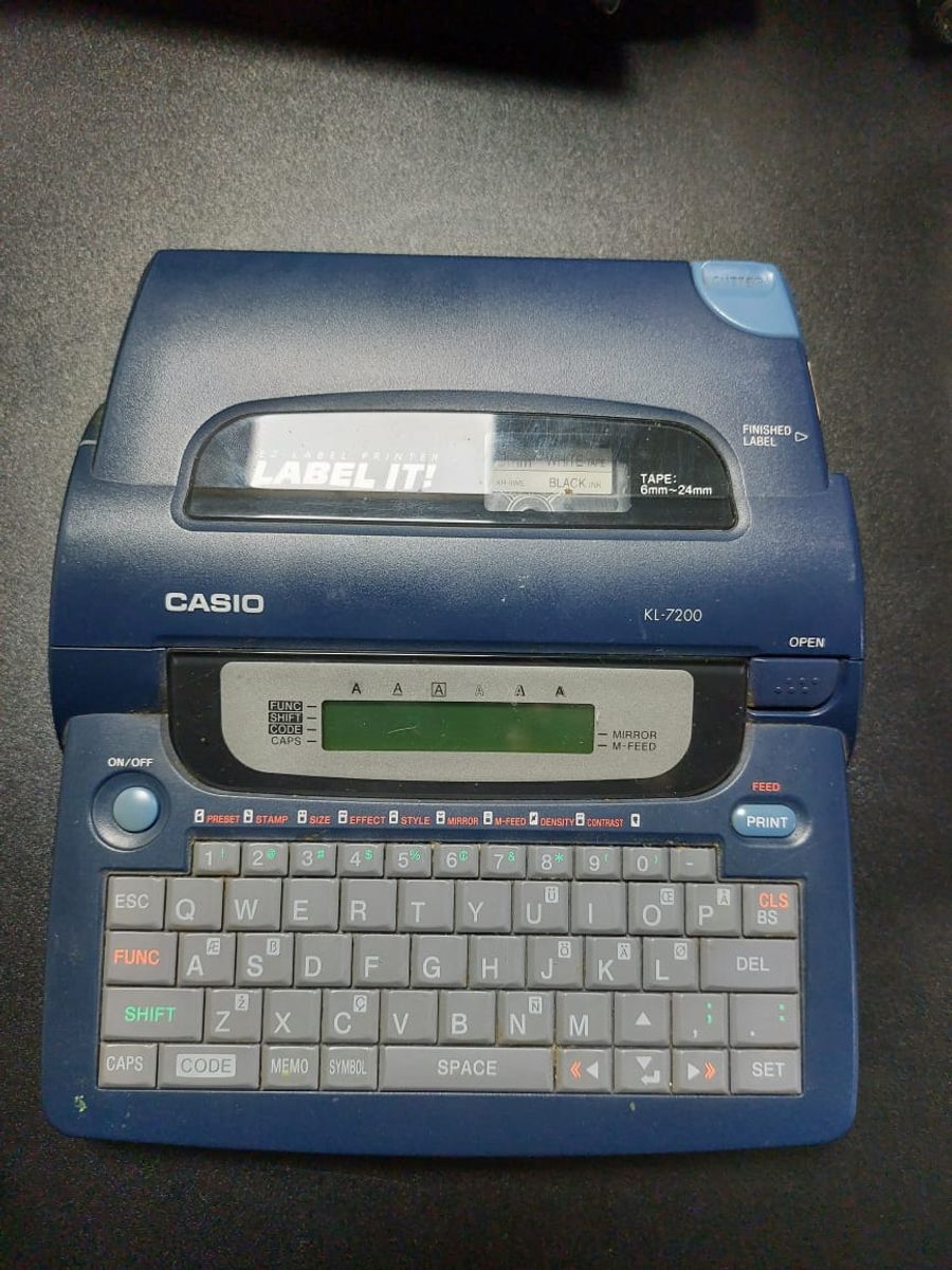 Etiquetadora Casio Ezlabel Printer Label It! Kl7200 Item Info