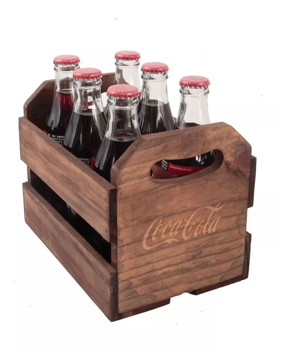 Coca-Cola ヴィンテージ木製ボトルキャリア 6個セット Coca-Cola