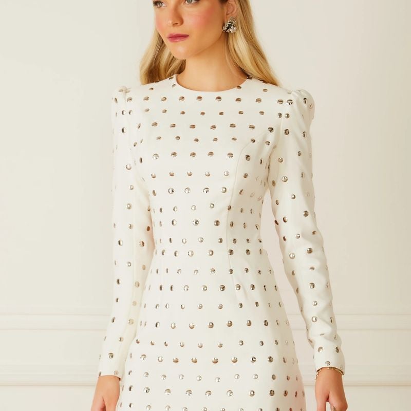 Fabulous Agilità Vestido Curto Estrela Off White Inverno 22