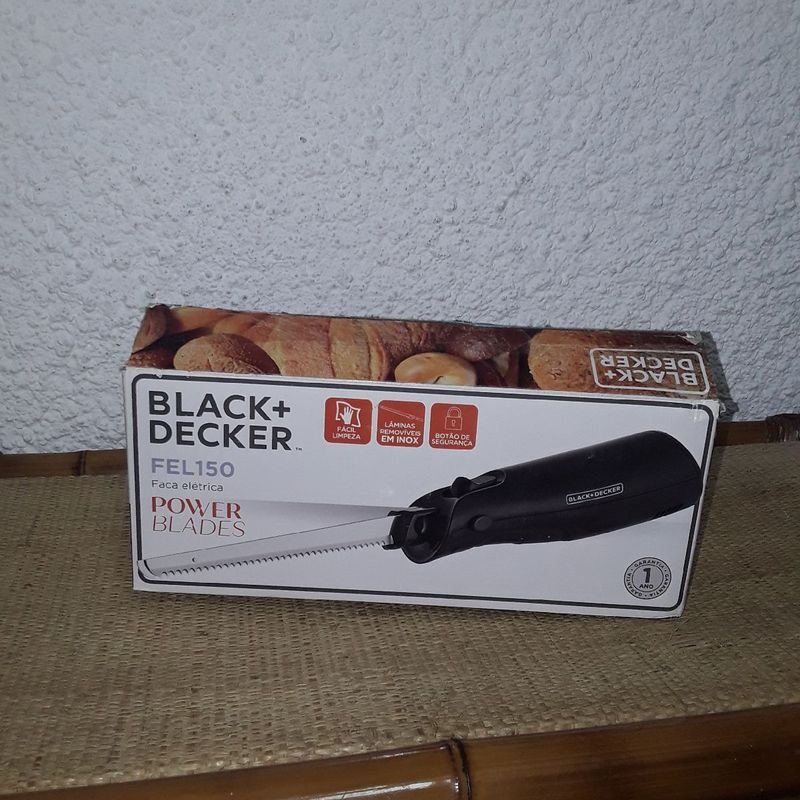 Faca Elétrica Black & Decker Preto - FEL150