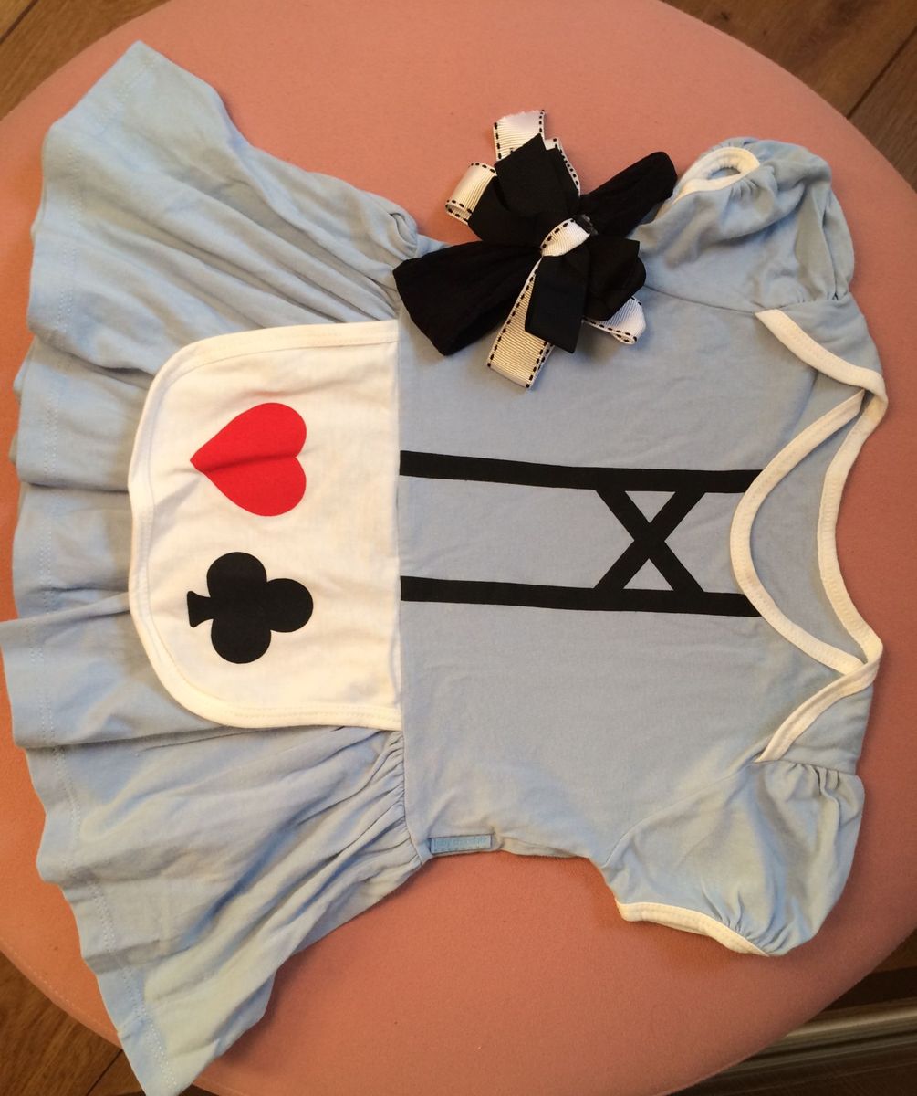 Fantasia Alice No Pais Das Maravilhas Roupa Infantil Para Bebe Baby Chocolate Usado Enjoei
