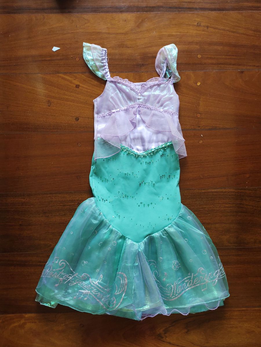 Fantasia Ariel Disney Store | Roupa Infantil Para Menina Disney Usado ...