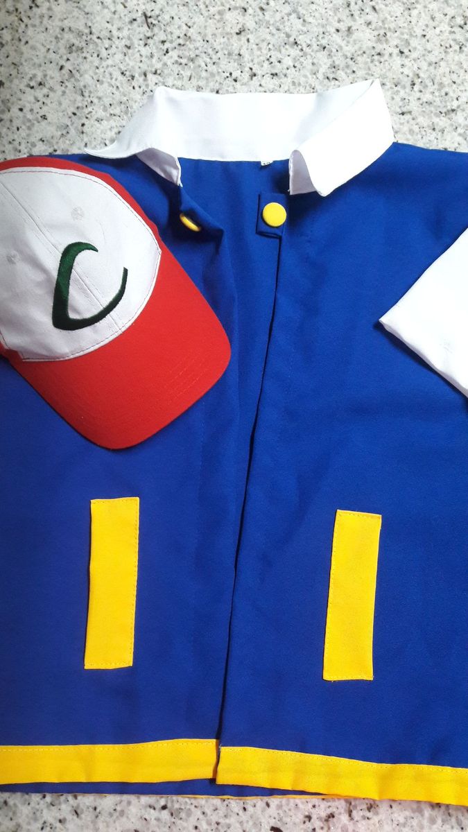 Fantasia Ash Pokemon Roupa Infantil Para Menino Pokemon Usado Enjoei