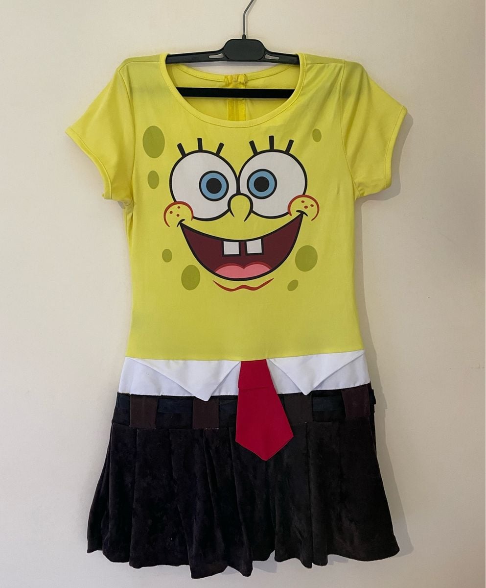 Fantasia Bob Esponja Feminina | Produto Feminino Usado 103349067 | enjoei