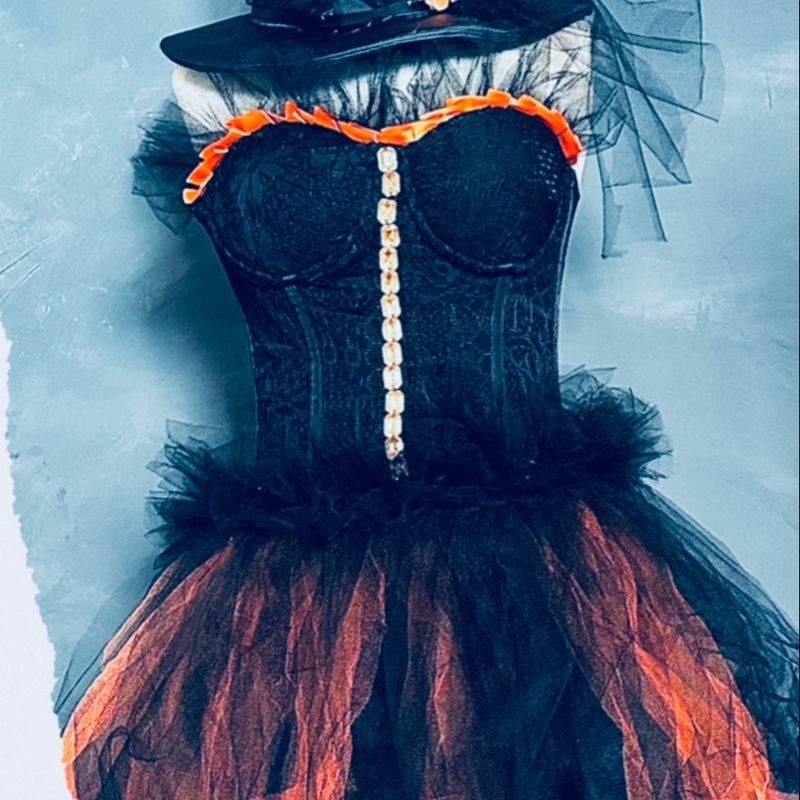 Fantasia Arlequina | Vestido de Festa Feminino Usado 70508537 | enjoei