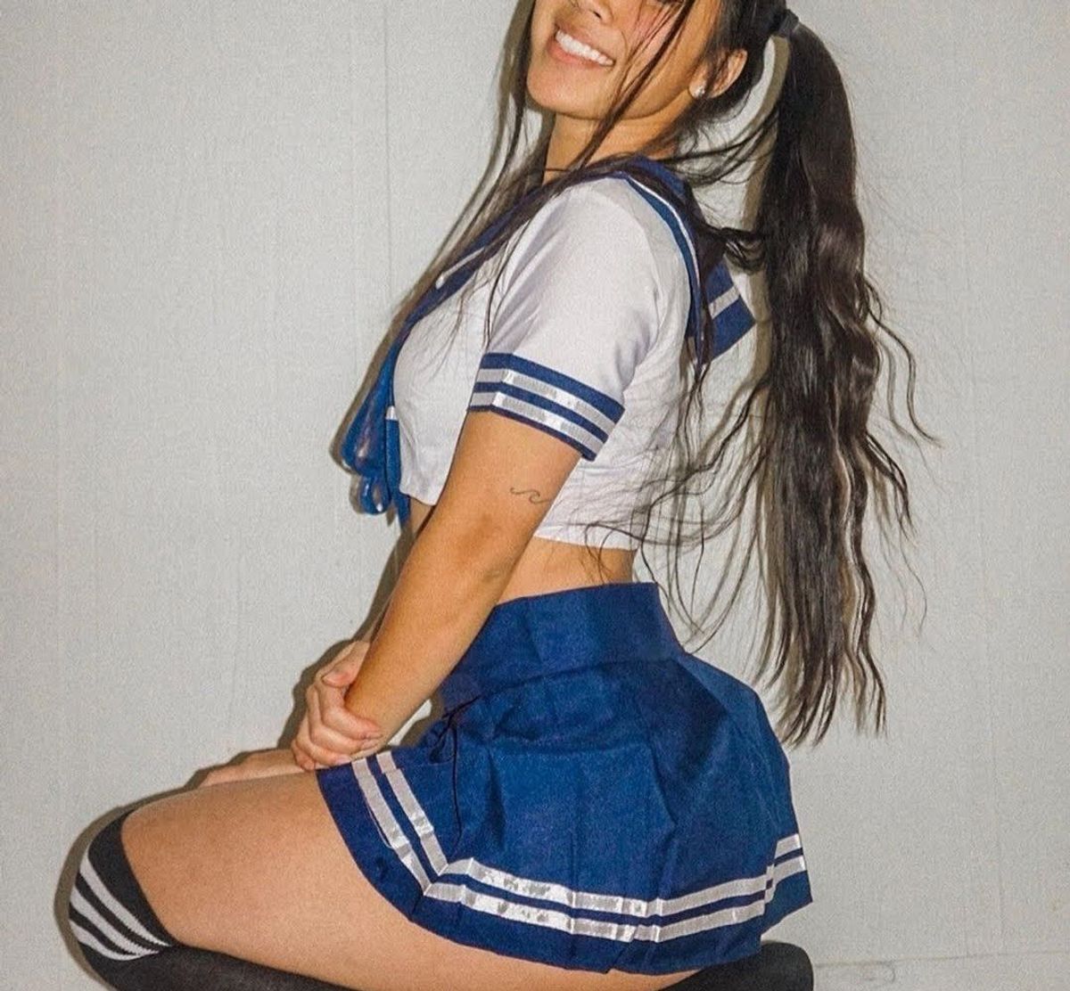 Fantasia Colegial Asiática Estudante Japonesa Uniforme Colegial Cosplay  Saia Calcinha Lingerie | Saia Feminina Nunca Usado 95586259 | enjoei