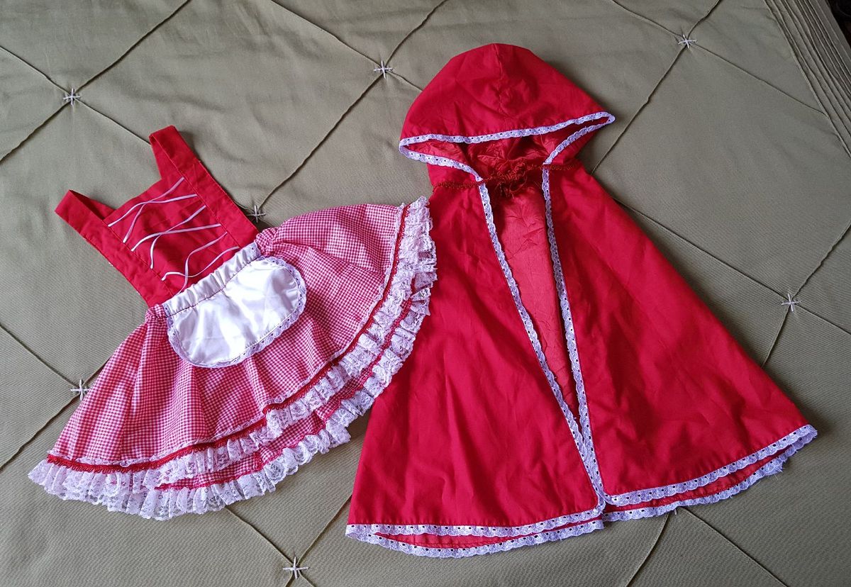 roupa chapeuzinho vermelho