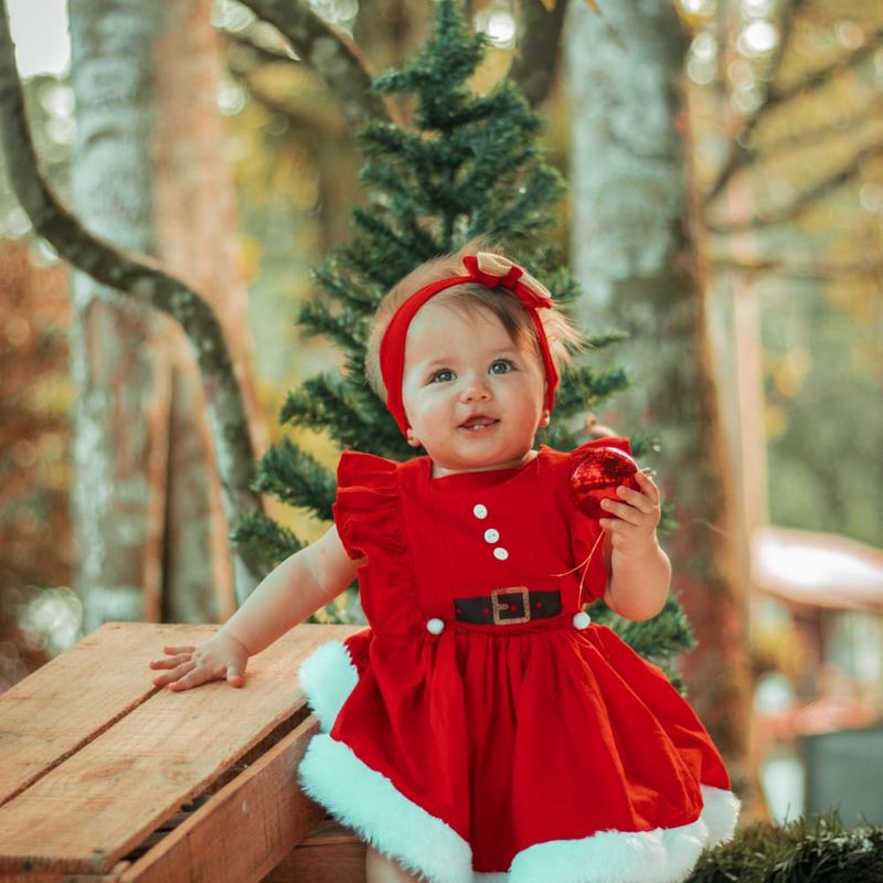 Ano Novo Roupas Para Menina Ano Comprar Natal Grande Arco