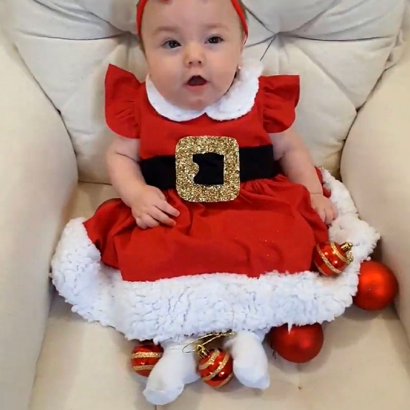 Roupinha de natal para hot sale bebe