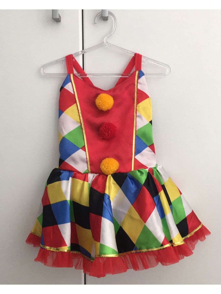 Fantasia de Palhaço Infantil Feminina | Roupa Infantil para Menina ...