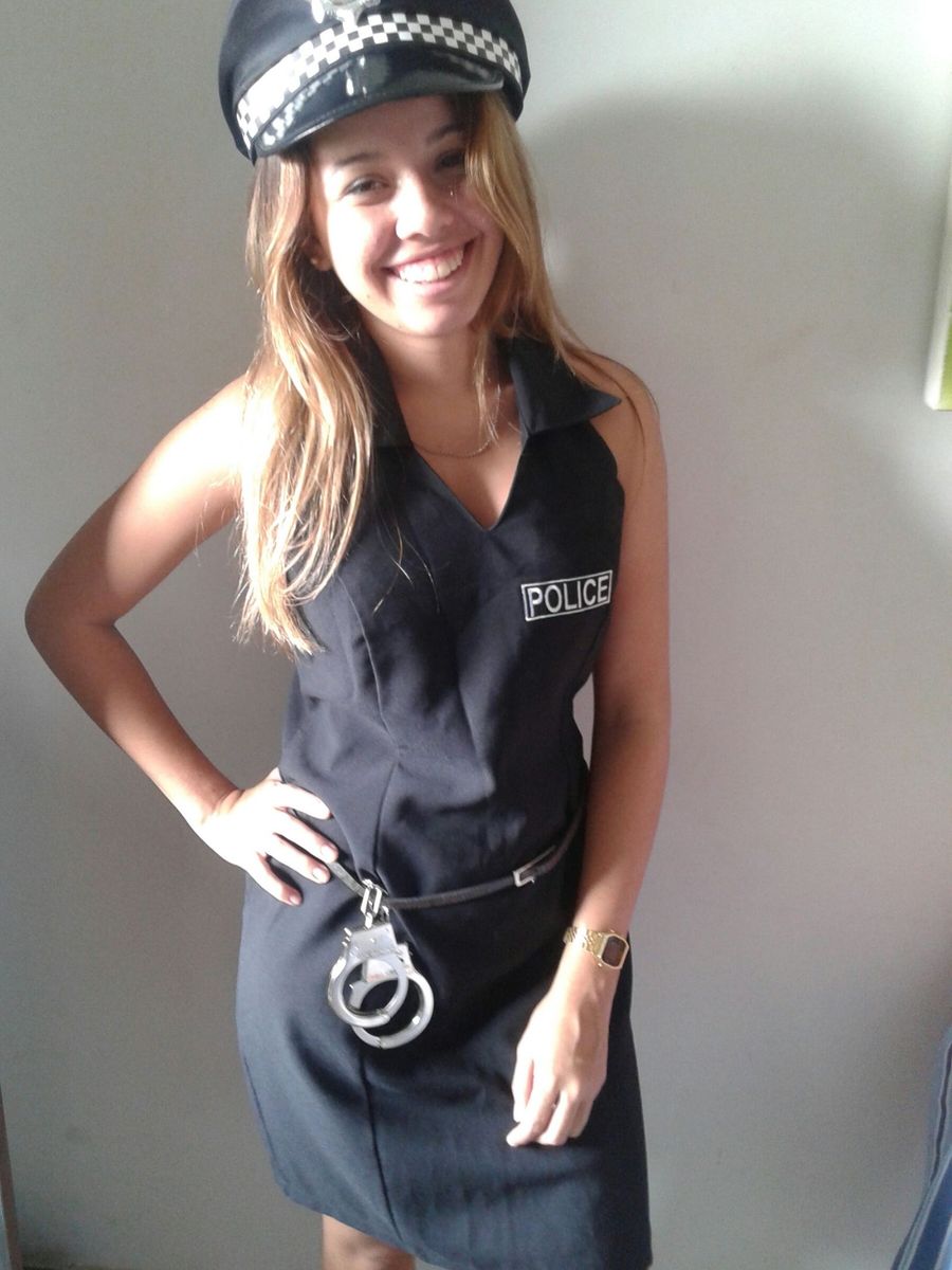 vestido de policial feminina