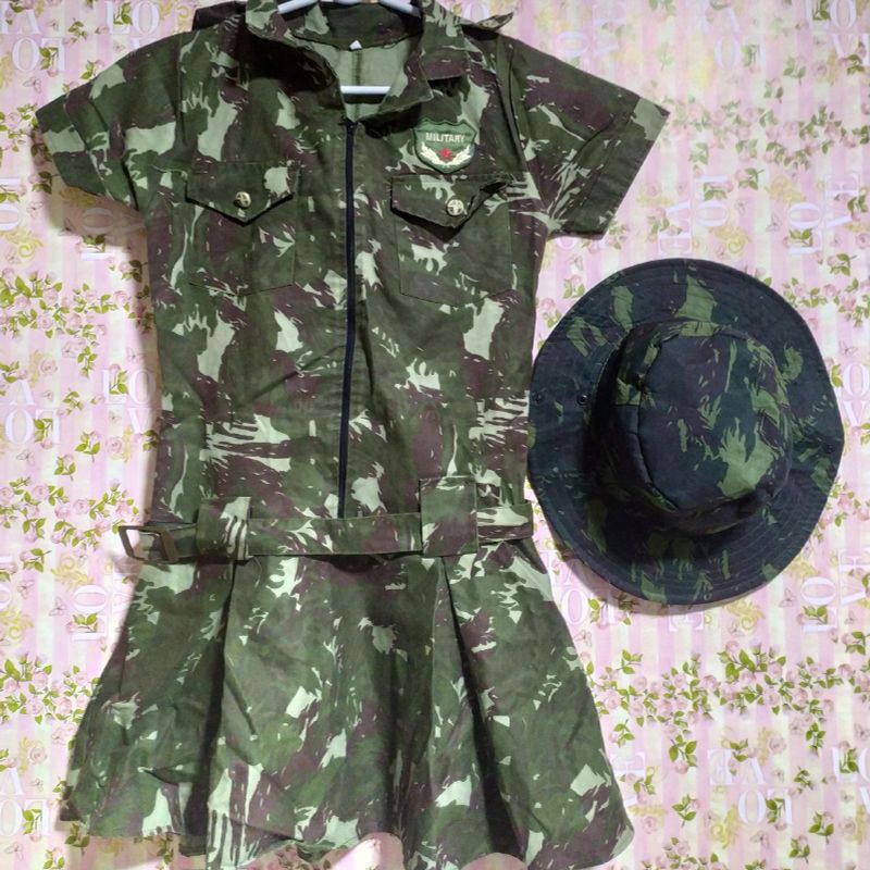 Vestido do exercito sales feminino