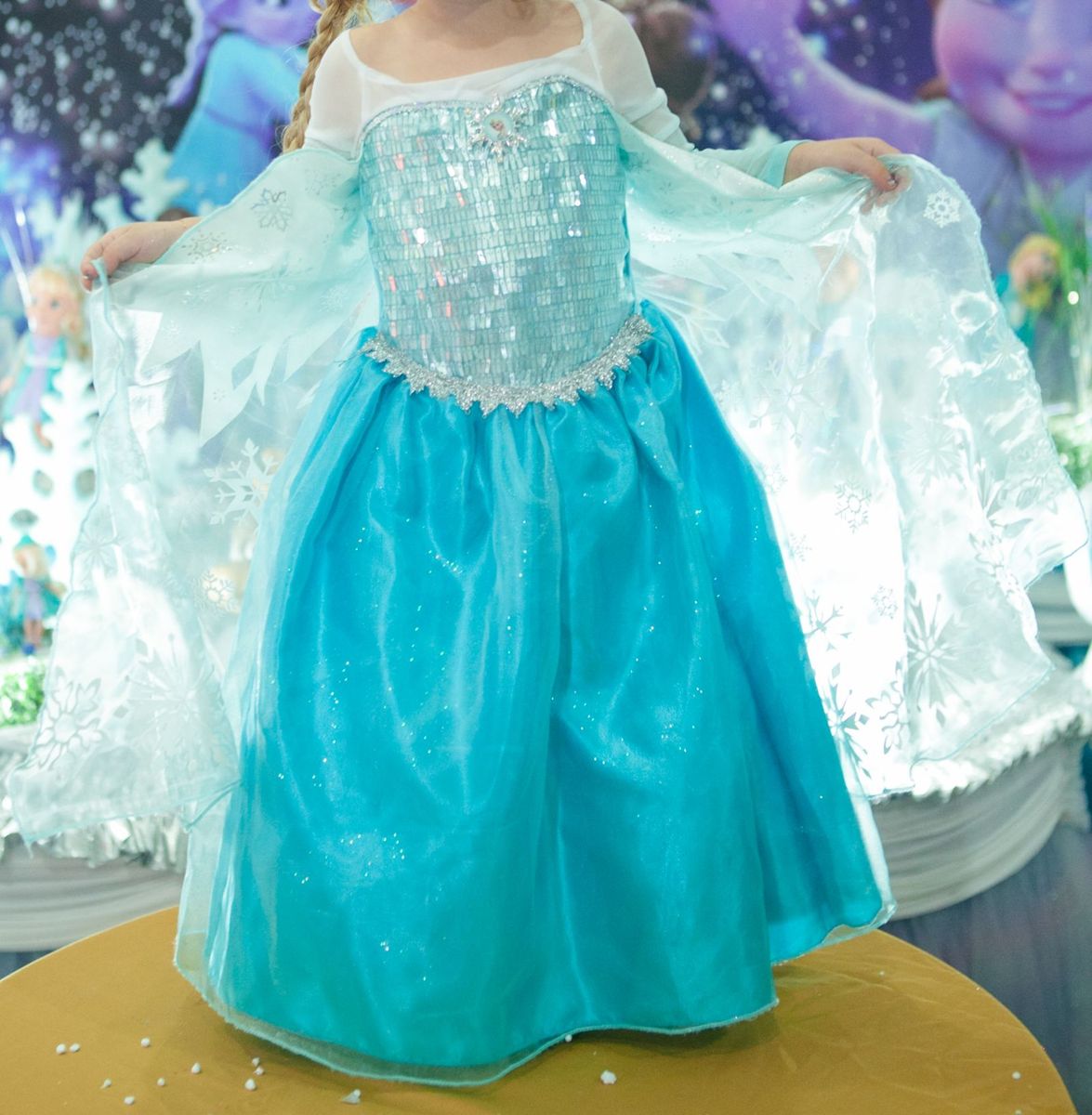 Fantasia Elsafrozen E Coroa Original Disney Roupa Infantil Para Menina Disney Usado 2855012 4210