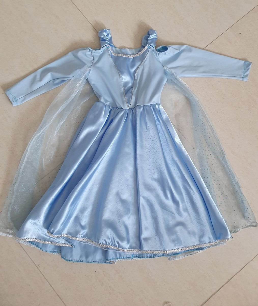 Fantasia Elsa Frozen Roupa Infantil Para Menina Usado 37541108 Enjoei 1498