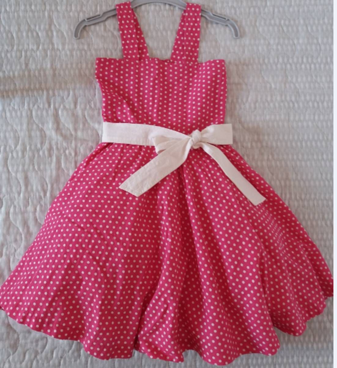 Vestido anos store 60 infantil rosa