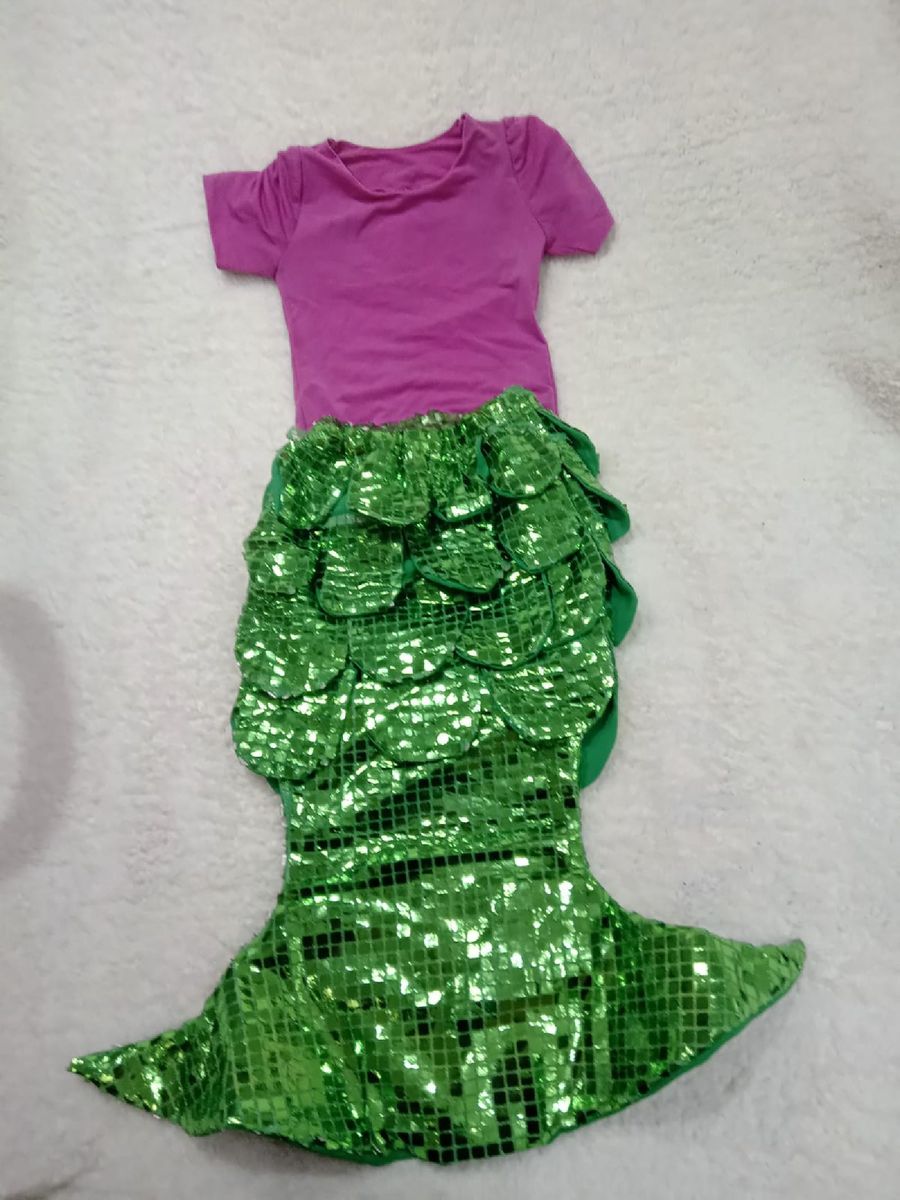 Fantasia Sereia Baby, Roupa Infantil para Menina Usado 38378059