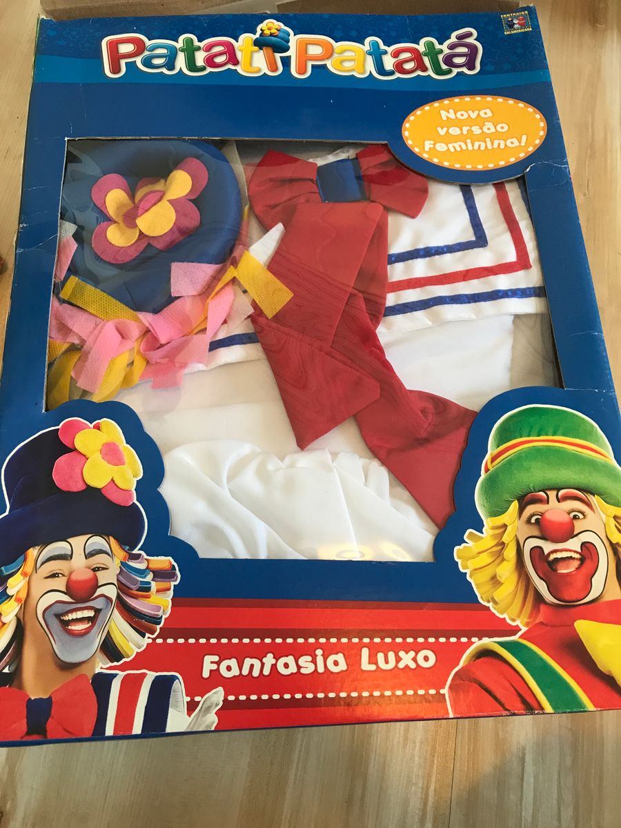 Fantasia Luxo Patati Patatá Roupa Infantil para Menina Fantasias Sul Americana Usado 54246832