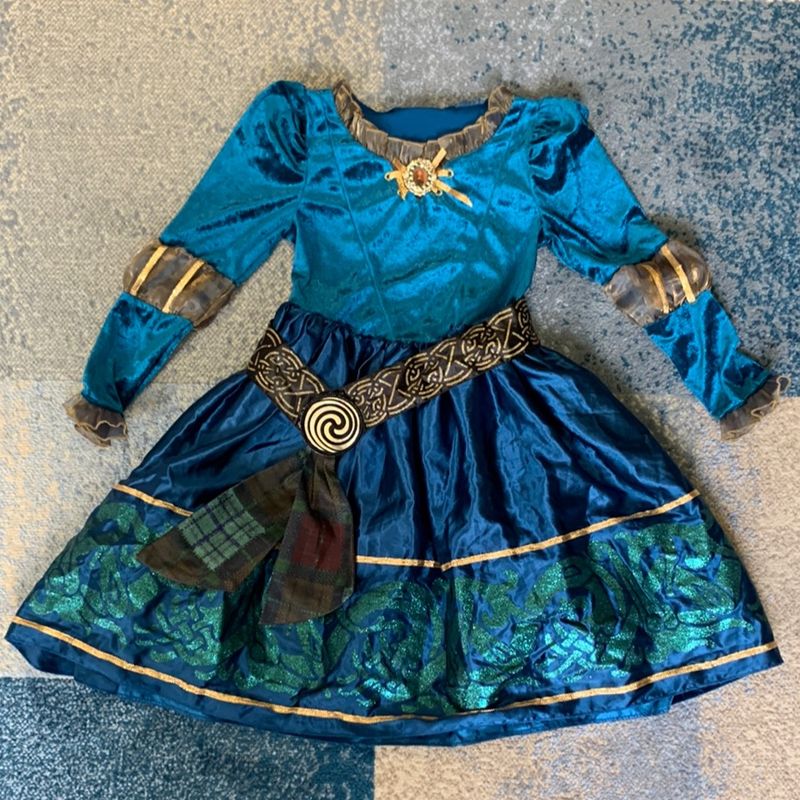 Fantasia princesa merida valente hot sale infantil