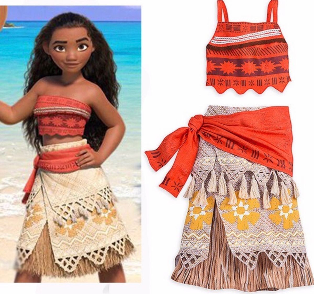 Fantasia Moana Original Disney Store (nova) | Roupa Infantil para ...