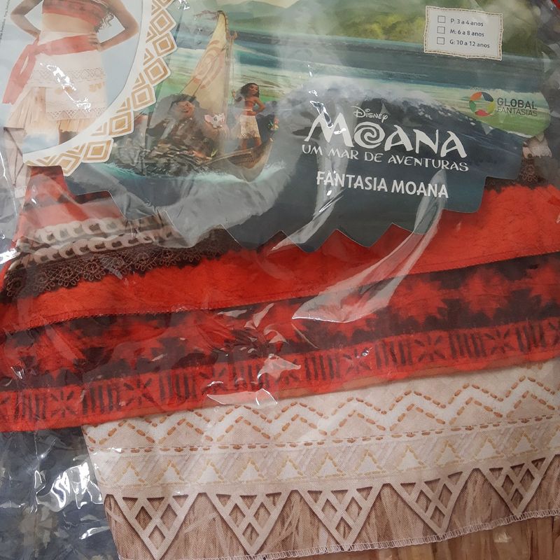 Fantasia Moana Tam 7/8 Anos Original Disney Store | Roupa Infantil para  Menina Disney Usado 42577959 | enjoei