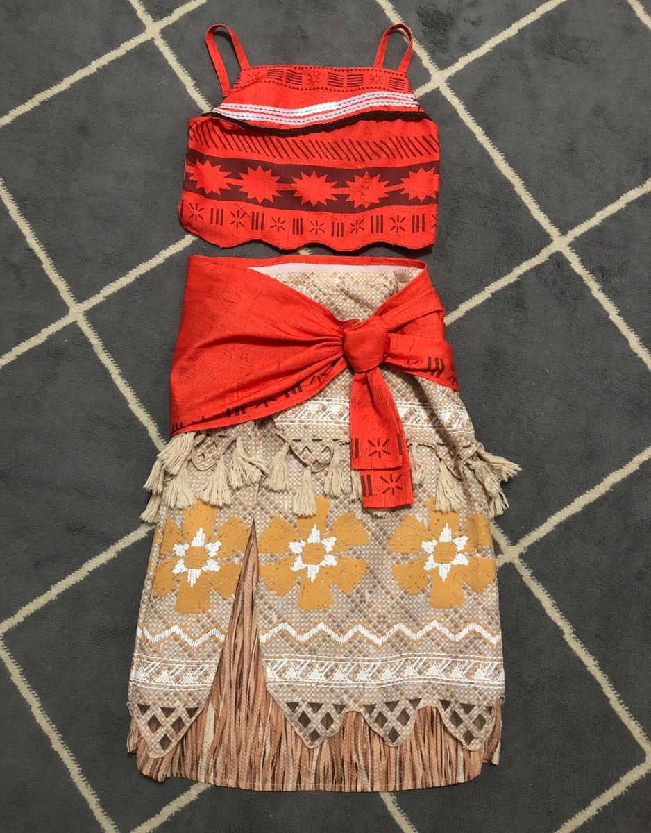 Fantasia de Moana, Roupa Infantil para Menina Usado 53803769