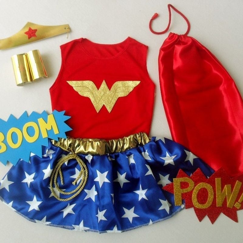 Fantasia Mulher Maravilha Bebê Tam M (Nova) Roupa Infantil