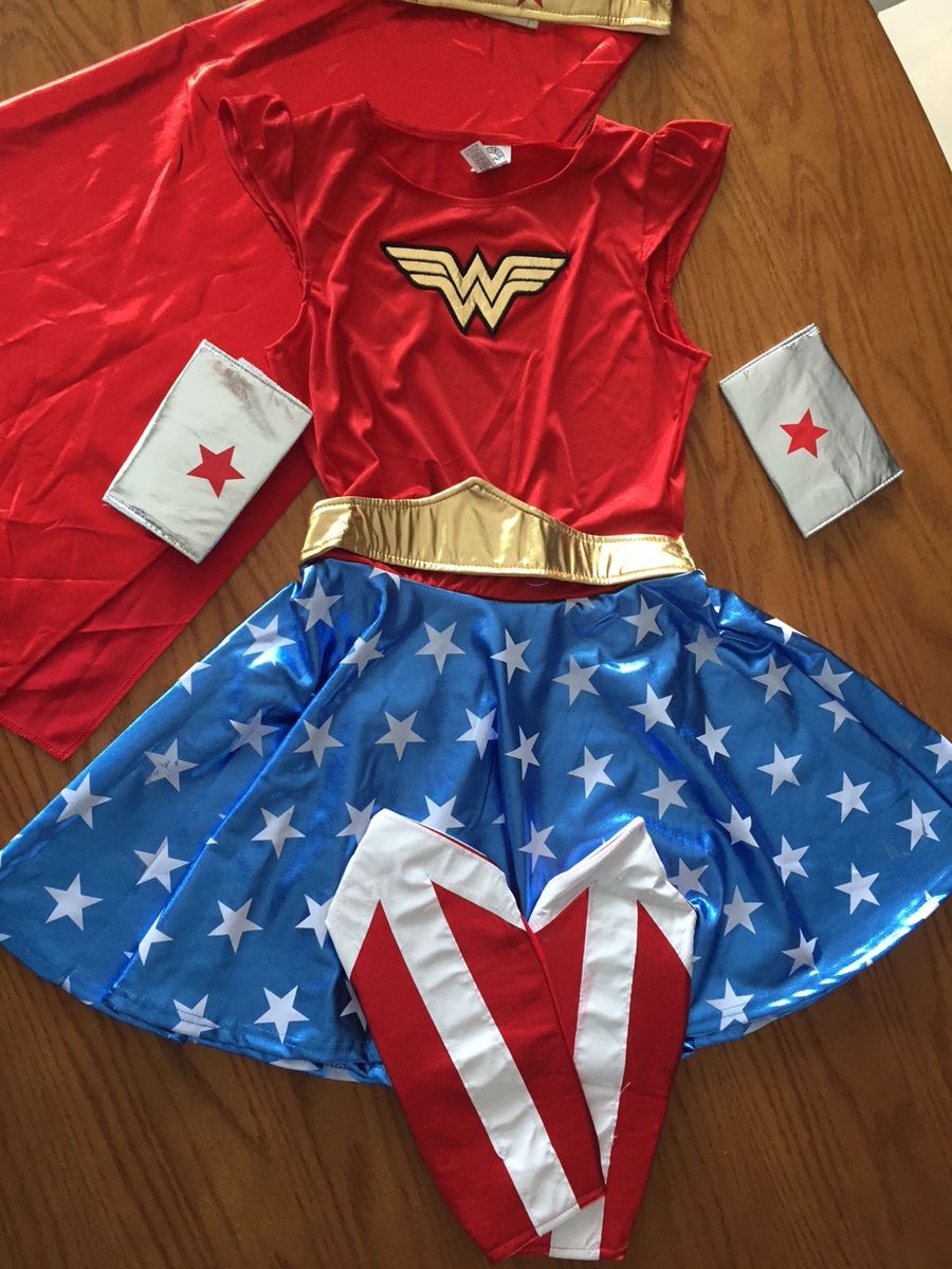 roupa da mulher maravilha criança