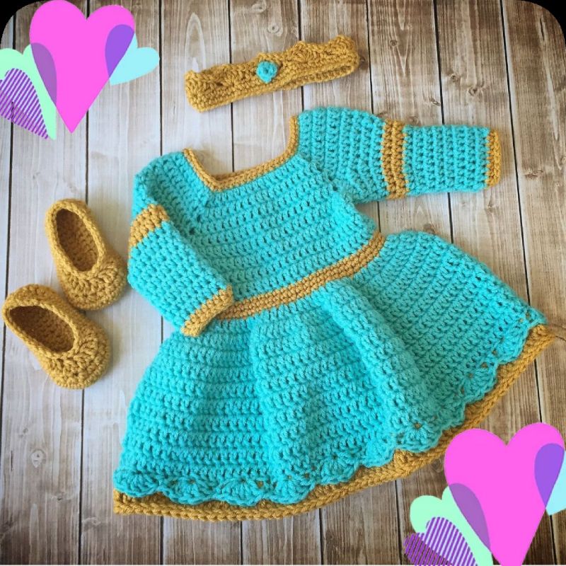 Vestido Infantil De Croche Princesa