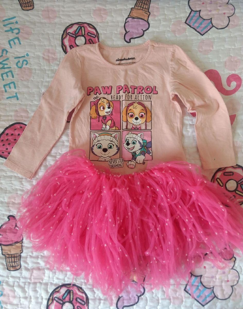 roupa menina patrulha canina